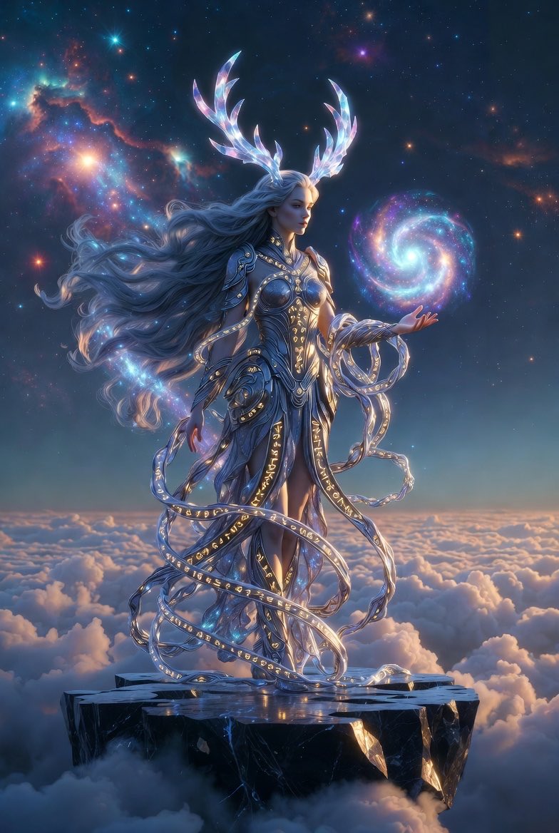 Jotrade2's tweet photo. Lost in the Veil ✨ This crystalline guardian holds the last star before the dawn. Who else feels the pull?
#AIArt #DigitalArt #FantasyArt #Midjourney #SurrealArt #ArtStation https://t.co/KVtqurEinC