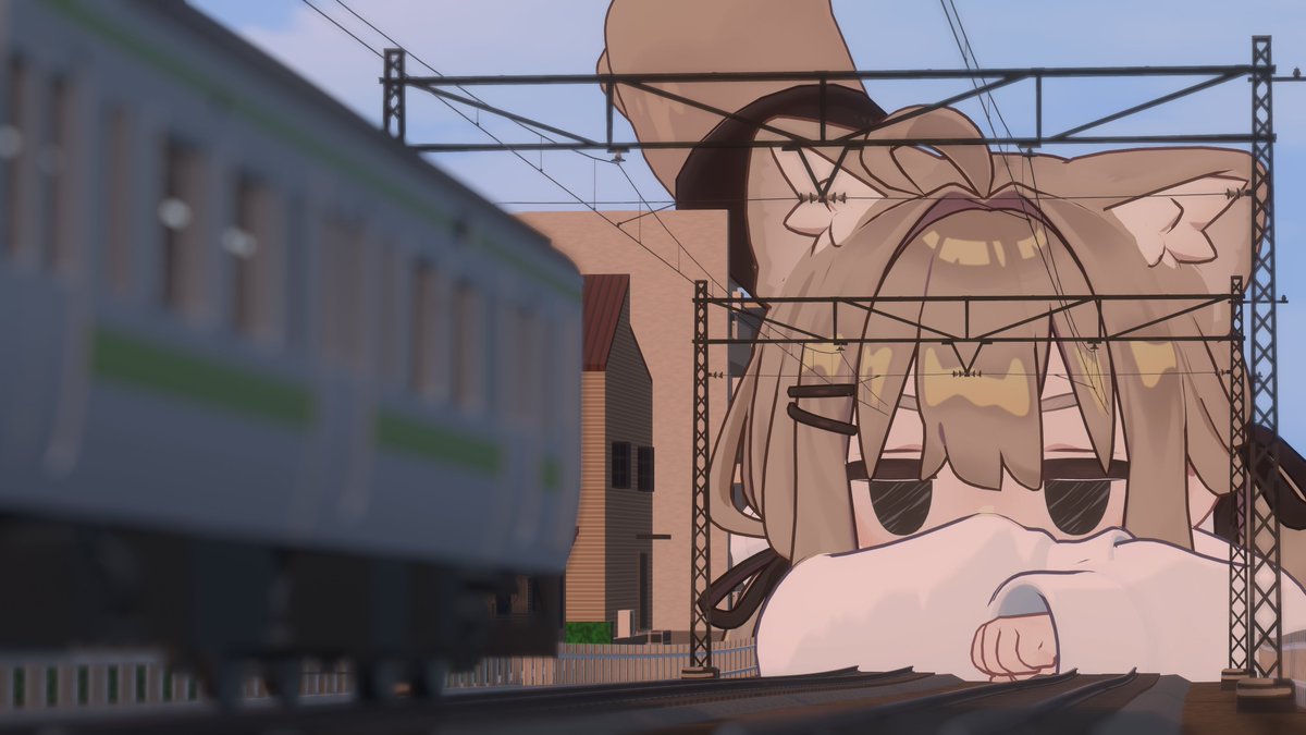siro8000's tweet photo. 線路内にキプが出現したため運転を見合わせてます https://t.co/YjqOwEeSJp