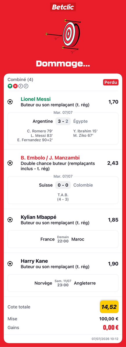 maxence_robert1's tweet photo. @Betclic Ça vous troue le cul de rembourser @Betclic  ? Manzambo ne prend pas part à la rencontre mais vous garder la double chance effective alors qu’elle se joue plus que sur un seul joueur ! @el_libro01 @BetClem_ @NEXENPRONOS https://t.co/r9cZYBCGZm