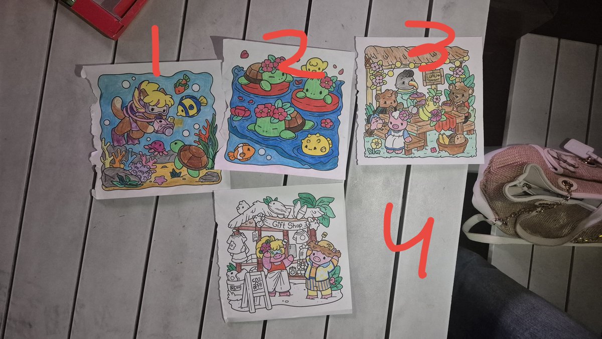 KathyAdvGuild's tweet photo. // i need help to determine a winner of these 4 drawings. vote below https://t.co/McGXHfT9GU