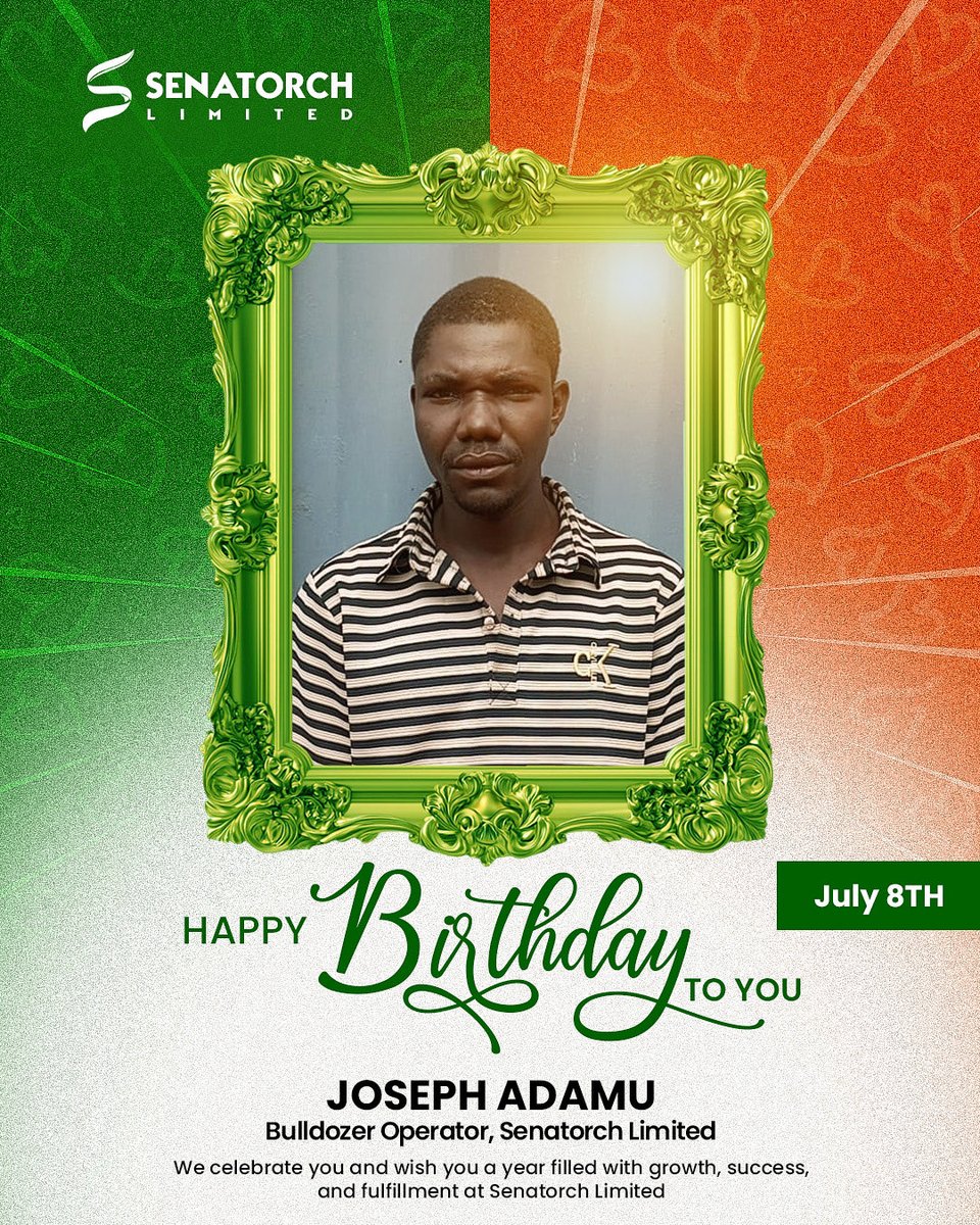 senatorchgroup's tweet photo. ๐ Happy Birthday, Joseph Adamu! Wishing our hardworking Bulldozer Operator a year of good health, success, and greater achievements. Thank you for helping us build the future. ๐๏ธ๐
#HappyBirthday #TeamSenatorch #ConstructionLife #BulldozerOperator #HeavyEquipment https://t.co/jLdATbpOjG
