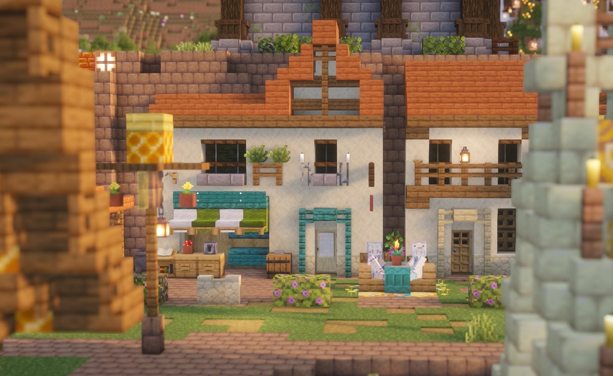 Xu67T's tweet photo. #夜空の夏
シンプル(手抜き)建築
 #Minecraft #Minecraftbuilds https://t.co/OVILOwRBJE