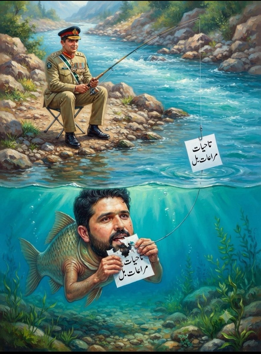 NibbaEnginer's tweet photo. تاحیات مراعات کا کانٹا اور پھنستی ہوئی مچھلی۔ https://t.co/RtTpHwgEHt