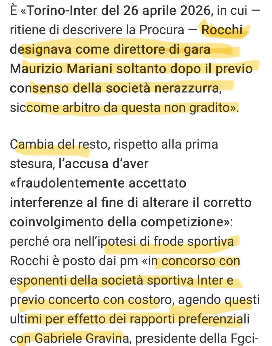 siggia17's tweet photo. Vediamo cosa si inventa la seconda carica dello Stato. #Ascione e #Ielo archivieranno… #Rocchi #Inter https://t.co/njL2x4iNNd