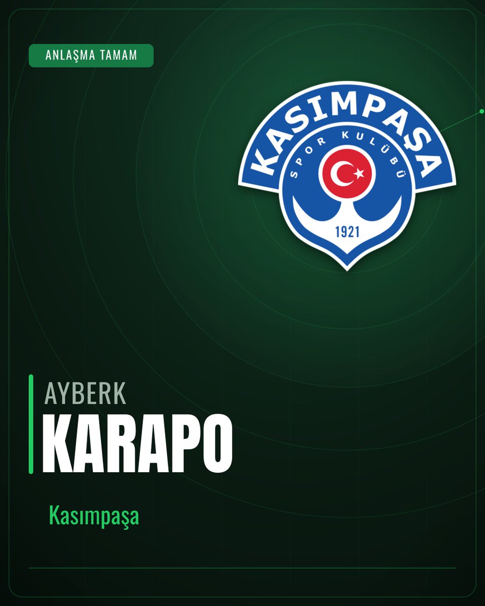 bilgitransfer's tweet photo. ⚡ ANLAŞMA TAMAM | Ayberk Karapo, Kasımpaşa ile 4 yıllık anlaşmaya vardı. (Reşat Can Özbudak) 🔵⚪ #Kasımpaşa https://t.co/IcKda8Pj86