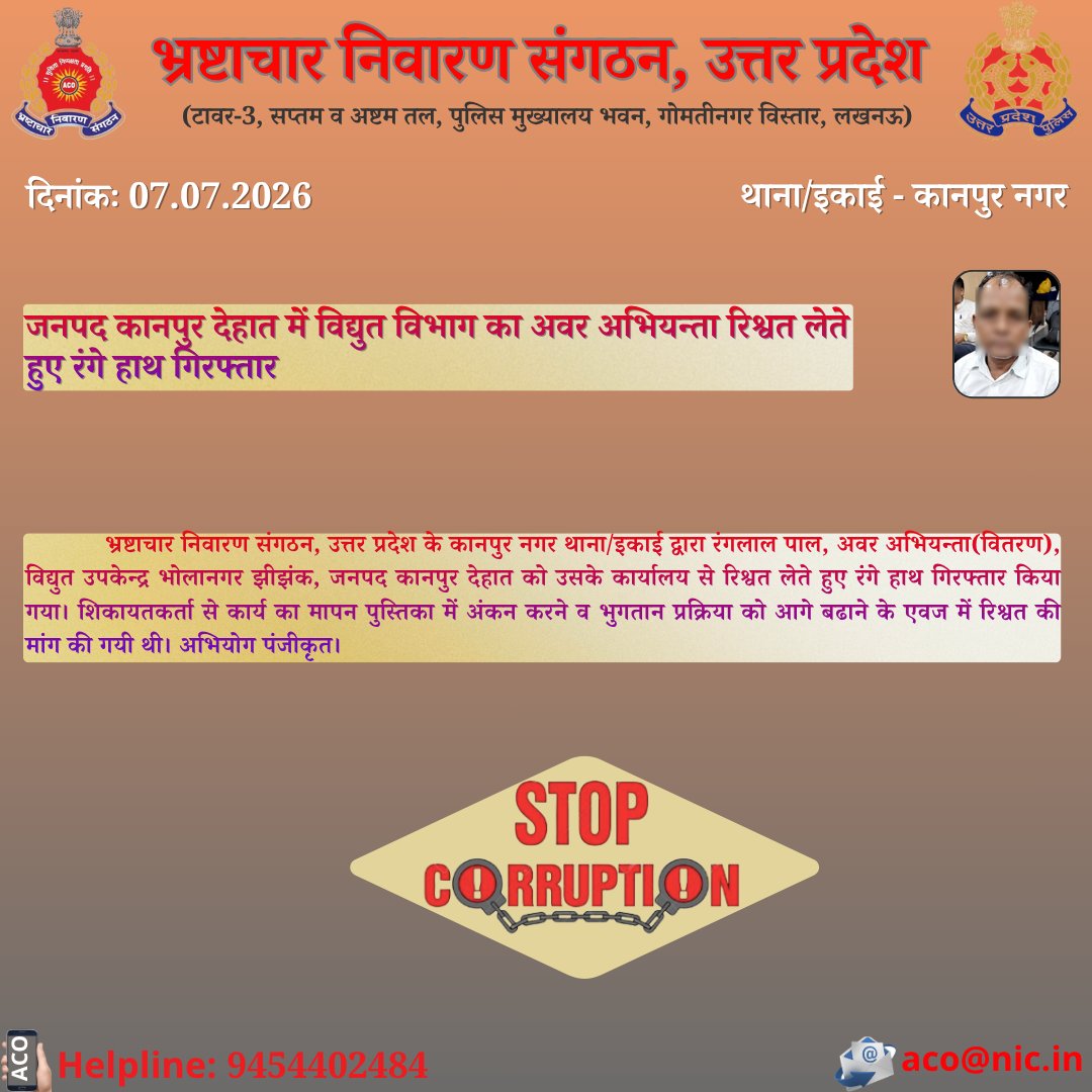 Anti Corruption Organisation, UP. tweet media