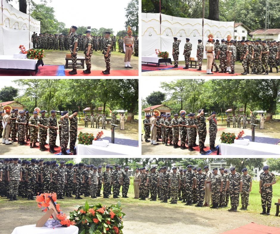sixtyonessb's tweet photo. On 08.07.2026, all ranks of 61 Bn SSB, Bhairabkunda, in the presence of Sh. Ashish Kumar, Commandant, observed two minutes of silence and paid a heartfelt tribute to the departed Force personnel, HC (GD) Pradeep Kumar Singh. https://t.co/W8sCMuF1ra