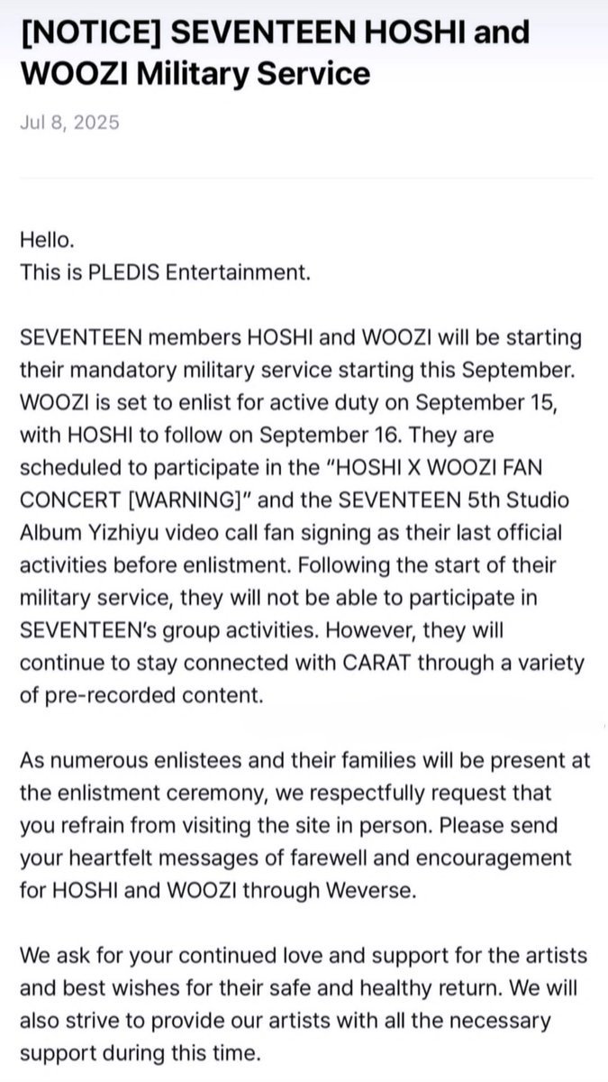 ketuabemm's tweet photo. From announcing their enlistment a year ago to reportedly auditioning for the same unit this year!? 

Hoshi and Woozi really are a story of destiny. https://t.co/kYr7nCB5Ab