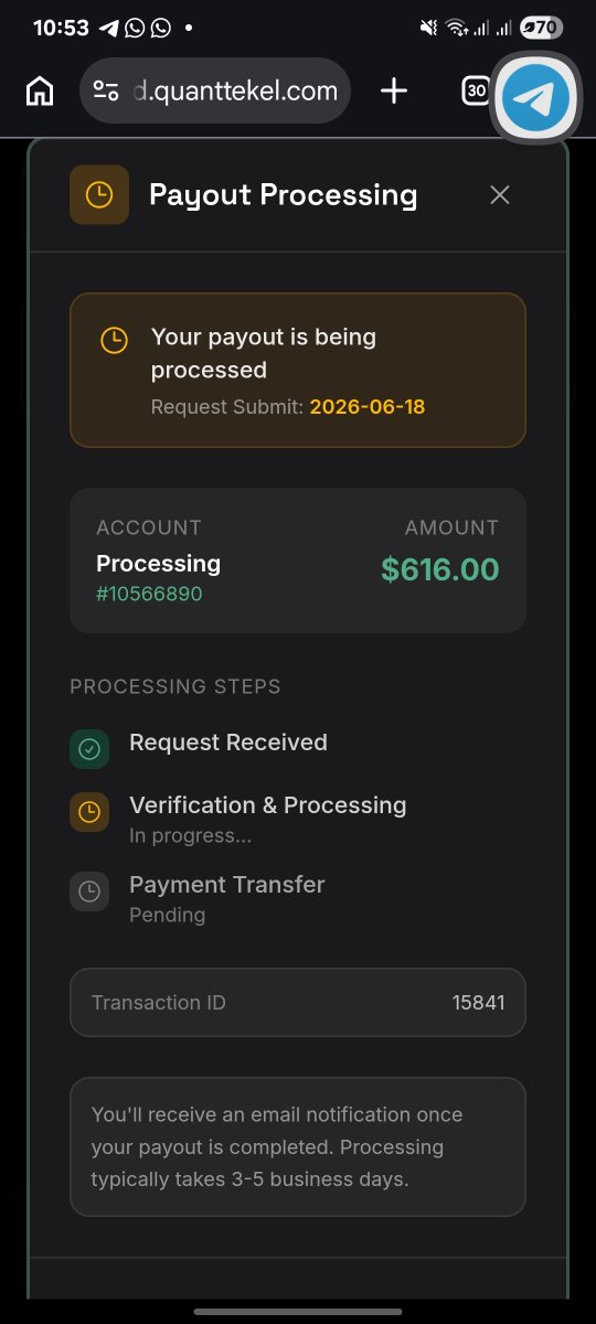 elij143's tweet photo. Hey qtfunded , my payout has delayed for almost a m9nth , what's going on 
@QtFunded https://t.co/12J1hMZKXz