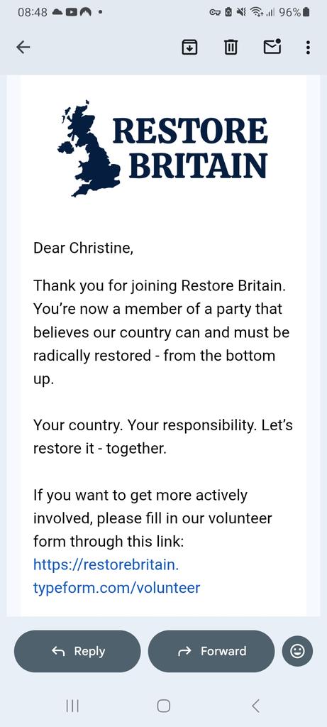 chris15xx's tweet photo. I've always had reservations about Reform,for me,they are simply unwilling to take the drastic actions our country desperately needs.I believe Restore Britain are our only hope https://t.co/uVMjkwL5ko