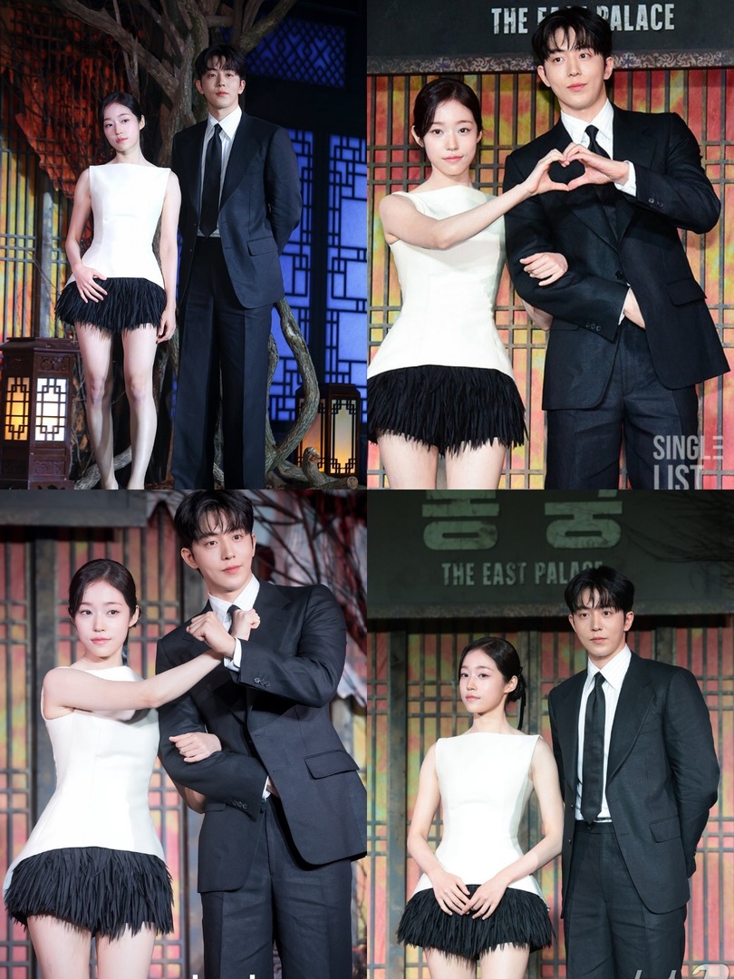 kdrama_menfess's tweet photo. Nam joohyuk &amp; Roh yoonseo today di press conference •kdm• The East Palace 🖤🤍 https://t.co/s2mxnvWuKF