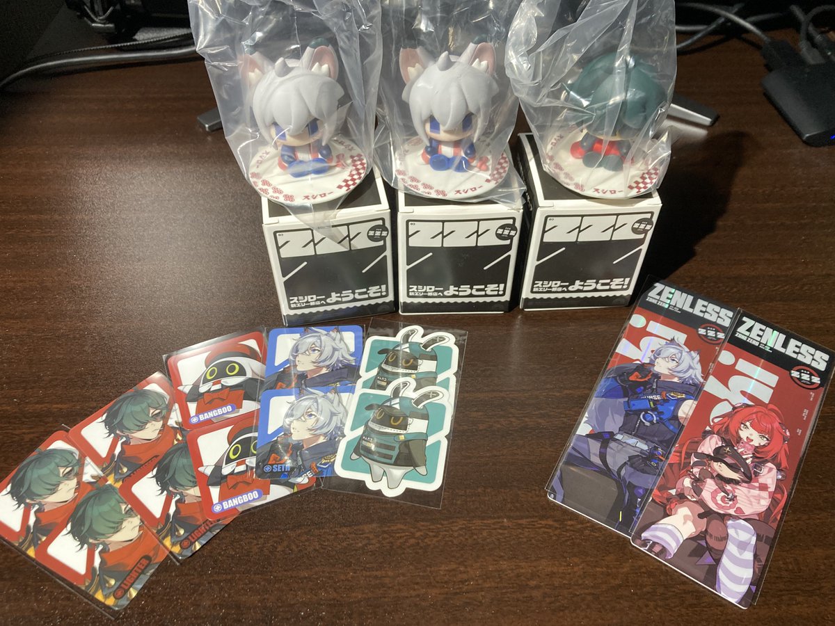 yo_hiro_To's tweet photo. ゼンゼロ×スシローのフィギュア、柚葉だけ出なかったんだけどセスorライトと交換してくれる方いないかな…
柚葉とツェイ巡査のピックも出なかったのでライト・セス・ガリバー・スシローボンプピックと交換出来る方も探してます
セスor柚葉のレザチケも何かしらとの交換受け付けます◎ https://t.co/8pr8d9c4ee