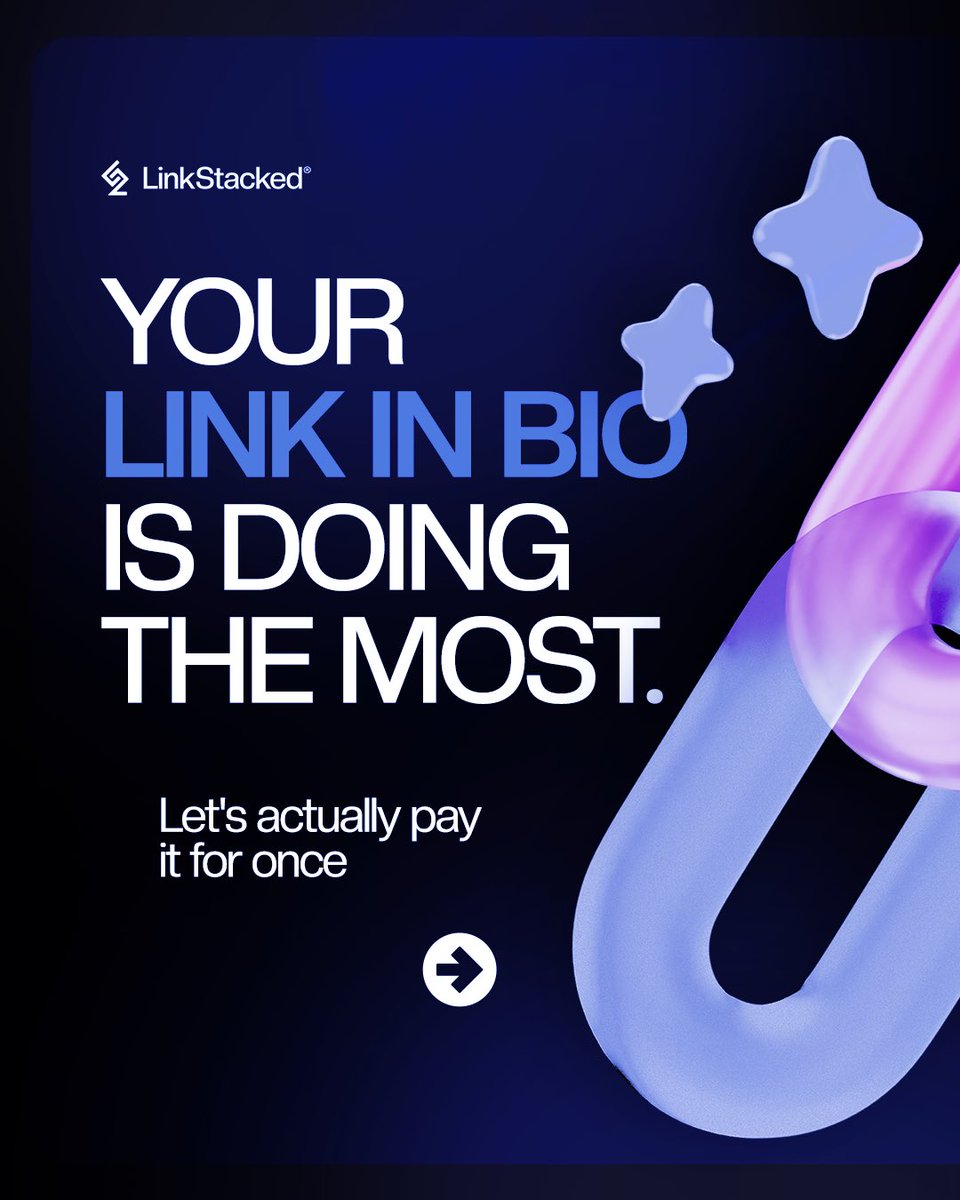 LinkStacked's tweet photo. Your link in bio is working overtime.
Selling. Collecting emails. Tracking clicks. All from one link.
Give it a raise with 100% OFF your first month on any LinkStacked plan.
Use code EARLYBIRD1.
#LinkStacked #CreatorEconomy #LinkInBio #BuildInPublic https://t.co/Jab8RLT30s