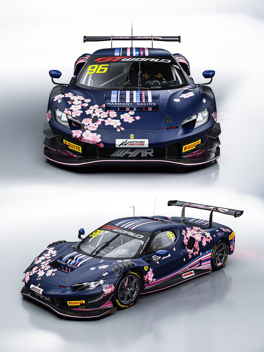 GTWorldChAsia's tweet photo. スクーデリア・サクラ🌸
96号車は富士大会専用カラーリングに👀 https://t.co/4aWsQuAfos
