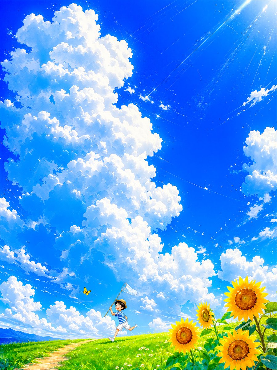 Nostalgic Japanese Summer Scene