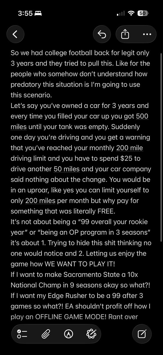 WeebLeveling0's tweet photo. 4AM Rant On My Notes App But It Deserves It…  #CFBPlayDontPay https://t.co/7U8Lt7aiqE