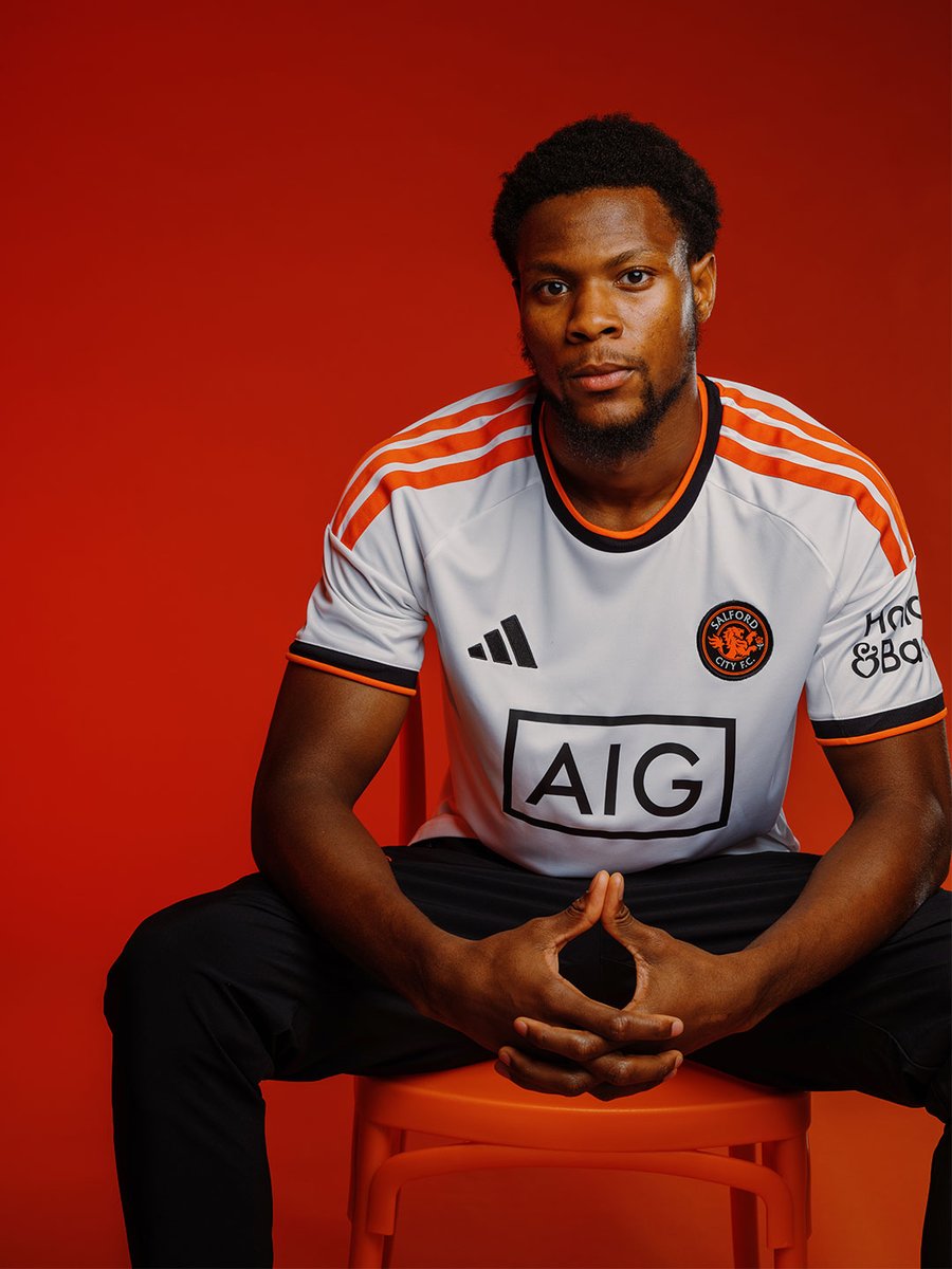 SalfordCityFC's tweet photo. Breaking in our new era with a fresh, clean look — introducing our 2026-27 away kit! 🤍🧡🖤

🛍️ Get yours online and in-store now: https://t.co/y4rmi4JSAw https://t.co/hBN5iqVhbh