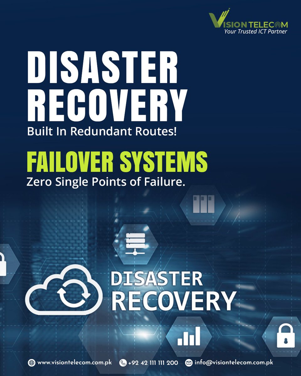 vtplofficial's tweet photo. Disasters don't send warnings — outages, fiber cuts, and power failures can happen anytime.

Visit us now: https://t.co/vnRq5LDUEd

#VisionTelecom #DisasterRecovery #BusinessContinuity #NetworkResilience #EnterpriseIT https://t.co/AEePTDWOHF
