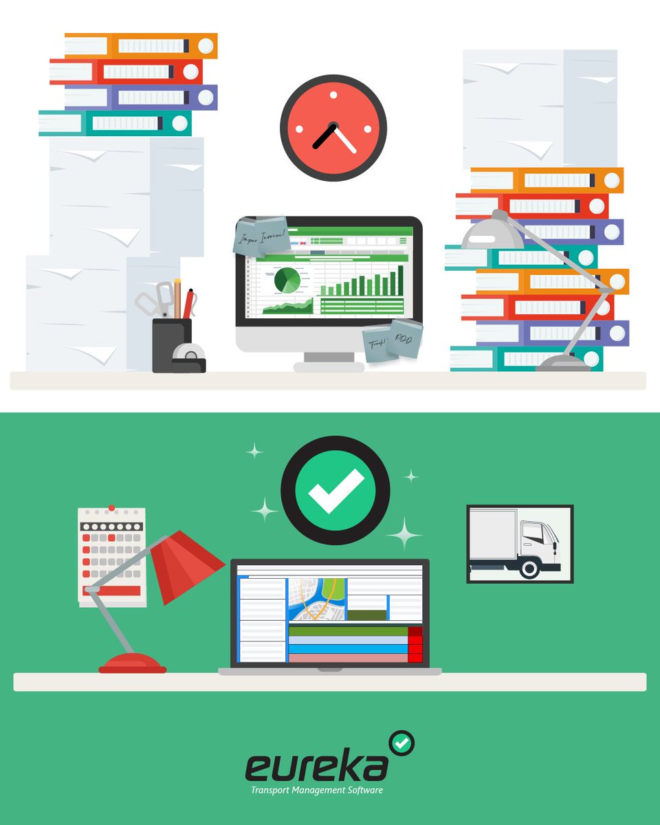 EurekaTMS's tweet photo. Still running your #transport operation with spreadsheets, phone calls, paper PODs and disconnected systems?
It works… until it doesn’t.
As jobs increase, so do the admin headaches, delays, and lack of visibility.
That’s why more #Irish operators are moving to a #TMS. https://t.co/cV70xJ0pWg