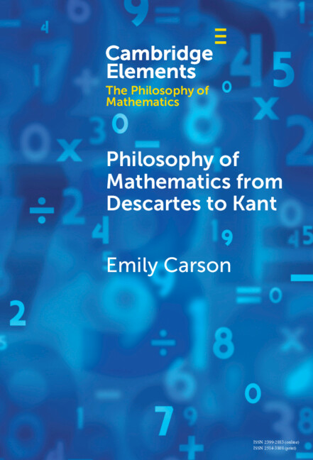 CambUP_PHILNYUK's tweet photo. Don’t miss your chance to read the new Cambridge element, Philosophy of Mathematics from Descartes to Kant by Emily Carson! Free access available until 14 July at
https://t.co/zkKyBRRsGJ
#cambridgeelements #philosophy https://t.co/wdePWUo1aQ