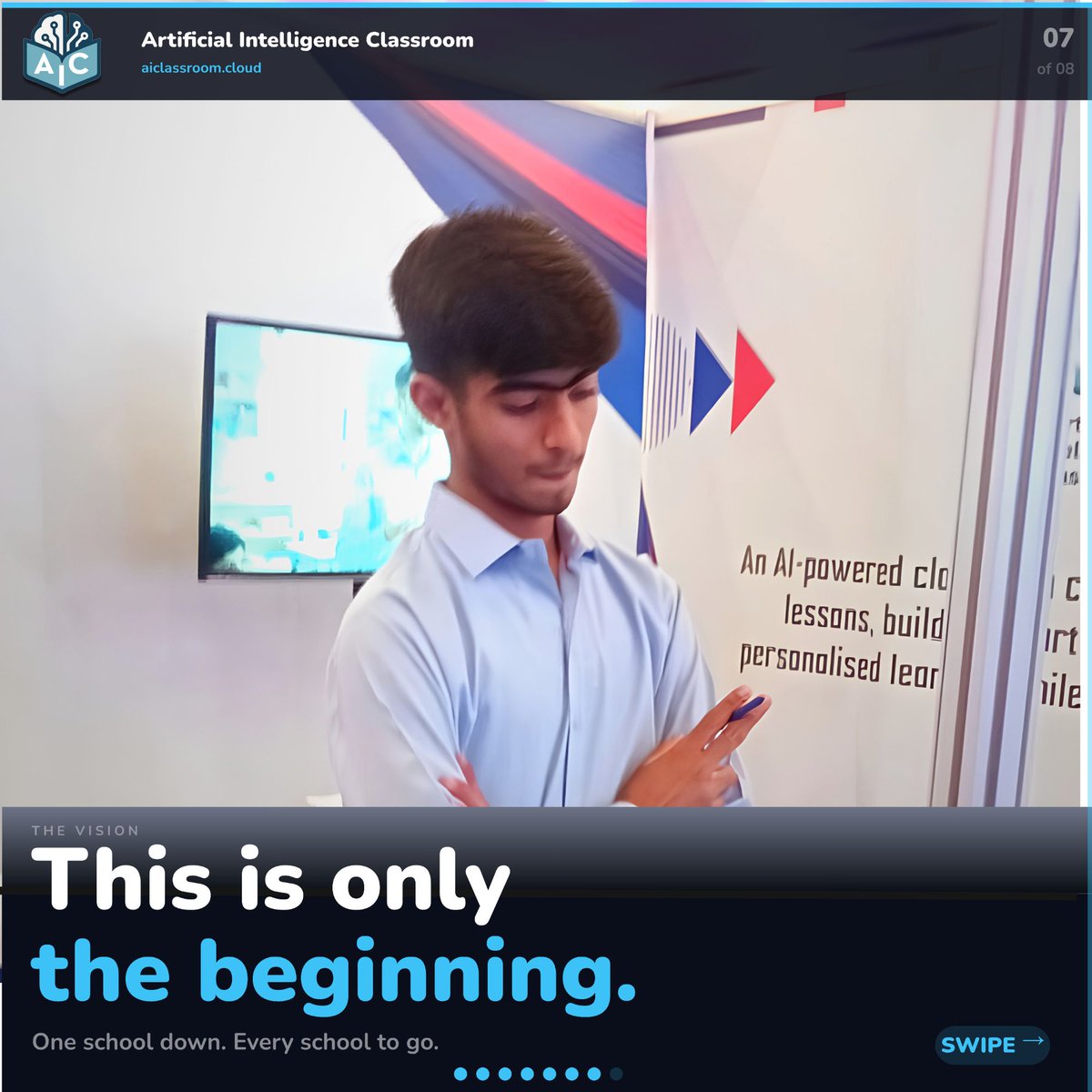aiforclassrooms's tweet photo. Built for every student. This is only the beginning. 💥 https://t.co/9qhWdlrgOG