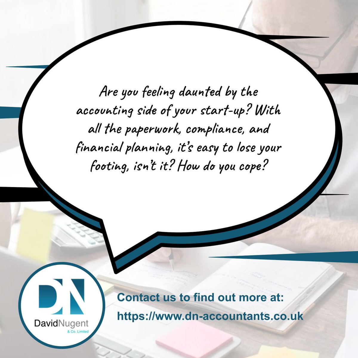 DNAccountants10's tweet photo. Feeling daunted by the accounting side of your start-up? 😟 With paperwork and compliance, it’s easy to feel lost! At David Nugent &amp; Co, we guide new businesses and provide tailored support. Let us help you thrive! #StartupSupport
👉🏻https://t.co/NQtb1KbBpF https://t.co/OGSMOlzSEP