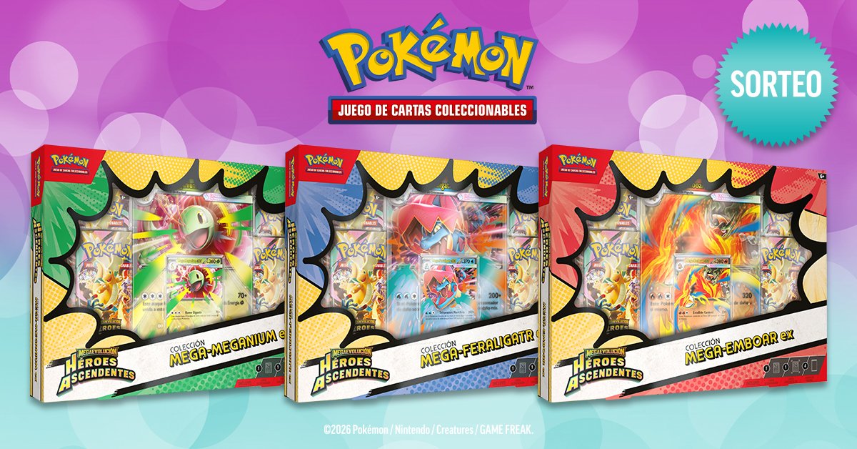 CarrefourES's tweet photo. ⚠️ SORTEAZO ⚠️

¡Tengo 3 packs con 3 cajas de la colección Héroes Ascendentes de #Pokémon!¿Quieres uno?

✅ Haz FAV y RT
✅ Sigue a @Bandai_es 
✅ Menciona a un amigo con #CarrefourConPokémon
✅ Participa tantas veces como quieres

¡Hasta el 19/07!

Bases https://t.co/trB5PMcoh0 https://t.co/5n8hYuKIUW