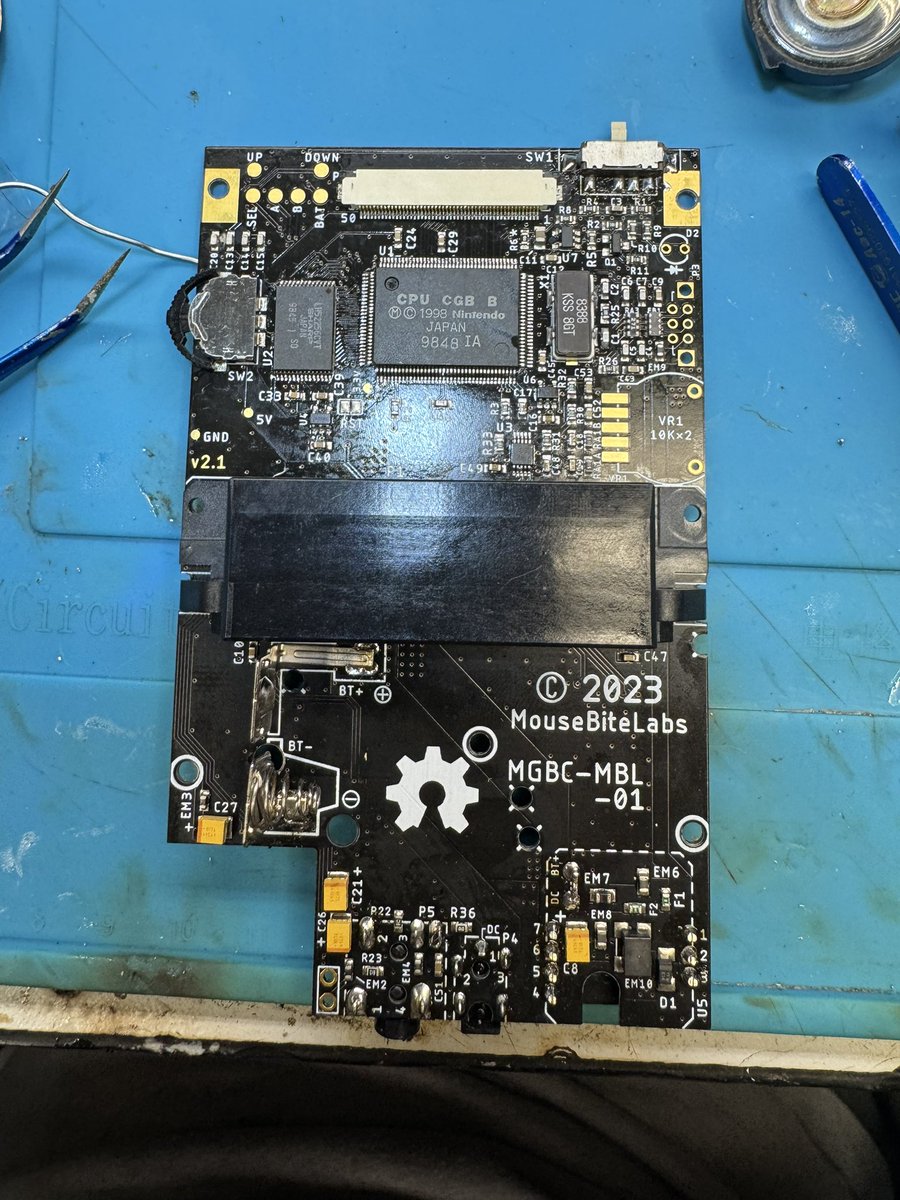 ph5458's tweet photo. I don’t think I’ve ever been so happy to see a game boy logo. This has been a fun project now for a custom shell! https://t.co/hHC1dvGqMP