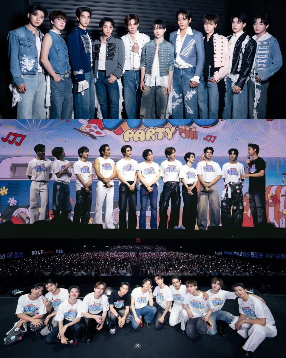 Yriety's tweet photo. มีความสุขจนน้ำตาท่วมฮอลล์ ! Studio Wabi Sabi แท็กทีมนักแสดงจัดปาร์ตี้ส่งท้าย “Fourever You Project” ส่งตัวละครกลับสู่โลกนิยายในงาน “Fourever You Farewell Party” 🏖️✨ 
#PondEarth #MaxkyBas
#BeverTonliew #NgernOat #PieGolf 
#FoureverYouFareWellParty
#FoureverYouProject 

🗓️ เดินทางมายาวนานถึง 3 ปีเลยทีเดียว สำหรับ “Fourever You Project เพราะรักนำทาง” โปรเจกต์ซีรีส์ทั้ง 5 เรื่องจากค่าย Studio Wabi Sabi ซึ่งล่าสุดได้รวมตัวนักแสดงนำทั้ง 10 คนอย่าง “ปอนด์ พลวิชญ์, เอิร์ธ กัษมนณัฏฐ์, แม็กกี้ รชต, บาส หัสณัฐ, บีเวอร์ พรรษพล, ต้นหลิว เมธาพัฒน์, เงิน อนุภาษ, โอ๊ต ธาราธร, พาย ศรัณวุฒิ, กอล์ฟ พสธร” 💘 จัดปาร์ตี้สุดพิเศษส่งท้ายโปรเจ็กต์เพื่อขอบคุณแฟน ๆ ที่ร่วมเดินทางมาด้วยกันตั้งแต่วันแรกจนถึงวันนี้ และยังเป็นการส่งตัวละครกลับสู่โลกนิยายอย่างสมบูรณ์ ท่ามกลางความสุข ซึ้ง และความประทับใจ 😻🎁
.
ความพิเศษในงานนี้นอกจากทุกคนจะได้ชมโชว์สุดฮอต สุดเซอร์ไพรส์ทั้งร้อง เล่น เต้น จากเหล่านักแสดงแล้ว 🕺แฟน ๆ ยังได้รับชมซีรีส์ “Fourever You Special EP” บอกเลยว่าแต่ละคู่ไม่ทำให้ผิดหวัง เสิร์ฟฉ่ำตลอดทั้งเรื่อง ! แถมยังหูเคลือบทองไปกับเสียงร้องเพลงเพราะ ๆ จากเจ้าพ่อเพลงประกอบซีรีส์วายอย่าง “บอย สมภพ” ด้วย 🎙️เรียกว่างานจบ คนไม่จบ ใครก็มูฟออนไม่ได้แน่นอน 😽 นับเป็นโมเมนต์แห่งความประทับใจที่เต็มไปด้วยน้ำตาแห่งความสุข ความซึ้ง และความคิดถึงที่จะอยู่ในความทรงจำทุกคนตลอดไป 💗🤏🏻
.
#Yriety