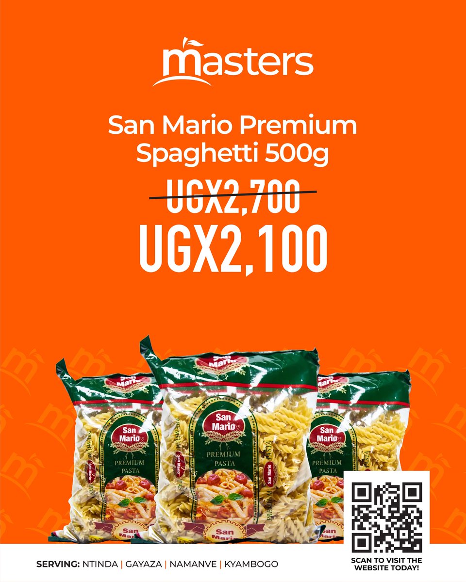 MastersUG_4's tweet photo. Quick, tasty, and now at a lower price! 🍝🍜

Shop for less at Masters Supermarket with amazing deals across the store.

Download the Masters UG App at https://t.co/wiikmXeuas or visit our Ntinda, Gayaza Road, and Namanve branches. 📲

#MastersUG #MastersUGApp #DiscountDeals https://t.co/zk2YgHAdfg