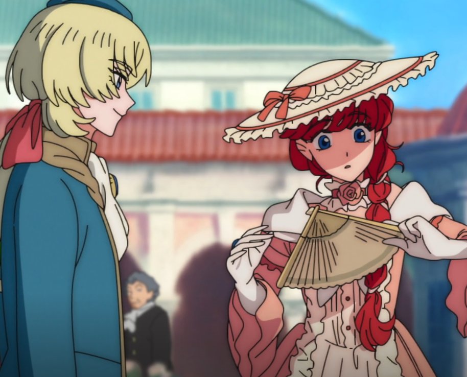 98pinkpanda's tweet photo. i really like that thick lineart style for anime. i know it's just these two replicating that old style, and no other announced anime seems to have the same thing, but it'd be cool if it came back somehow https://t.co/Aat2IDR8BL
