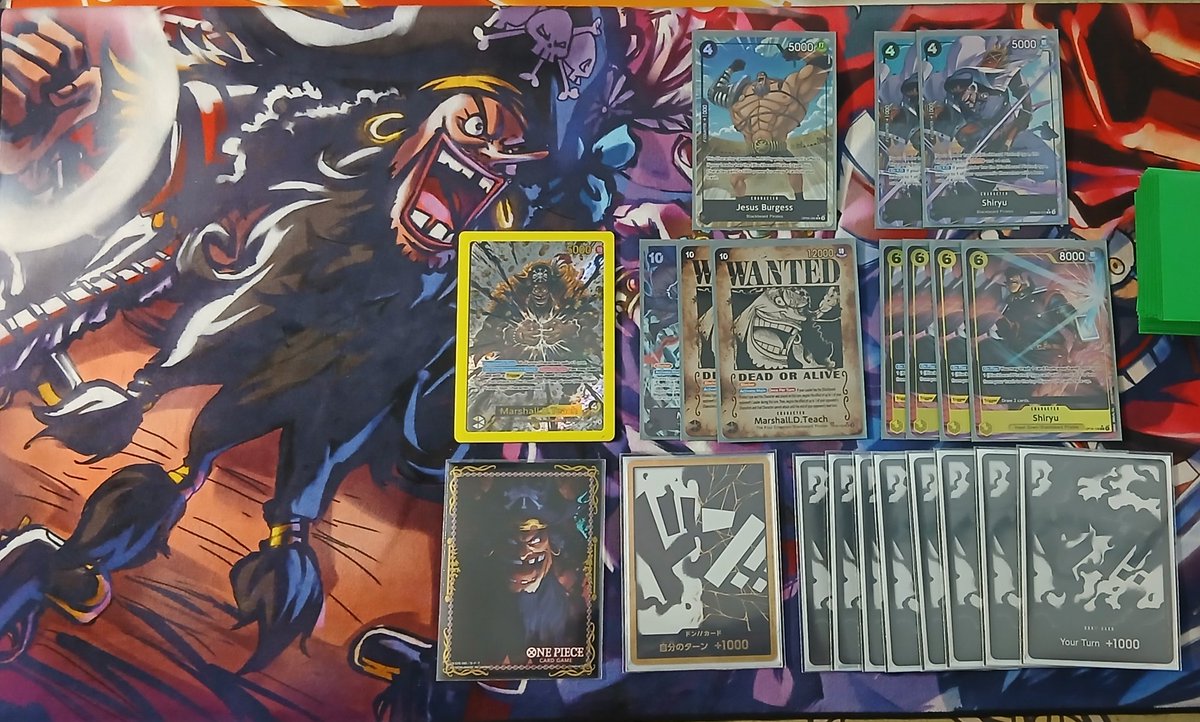 j0tpla's tweet photo. Spent the evening trying to work on the GUffy match up with @Rorymoa 

Got my ass cooked, hoping I can figure it out.

pic just because I love blackbeard pirates alt arts https://t.co/dluNIx3NFb