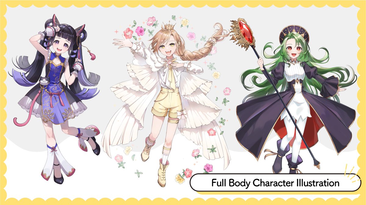 yyyyy0301's tweet photo. I've started opening commissions on VGen as well!✨️
I'm currently offering two services: ・Character Illustration [Skeb like/Surprise me] ・Full Body Character Illustration
I'd love to help bring your character ideas to life — feel free to check out my listings anytime. Looking forward to your commissions!

💚https://t.co/XnMmxXWoww

#VGen #CommissionsOpen #vgencommission