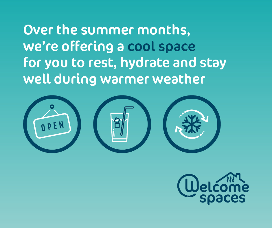 LeedsCC_News's tweet photo. Over the summer months some community hubs and libraries are offering cool spaces to help you stay comfortable during hot weather. 

Cool spaces provide shelter from the sun, free drinking water, a place to cool down, seating and space to rest.

More info: https://t.co/GOfZFWJ9zd https://t.co/S0cNkCM32z