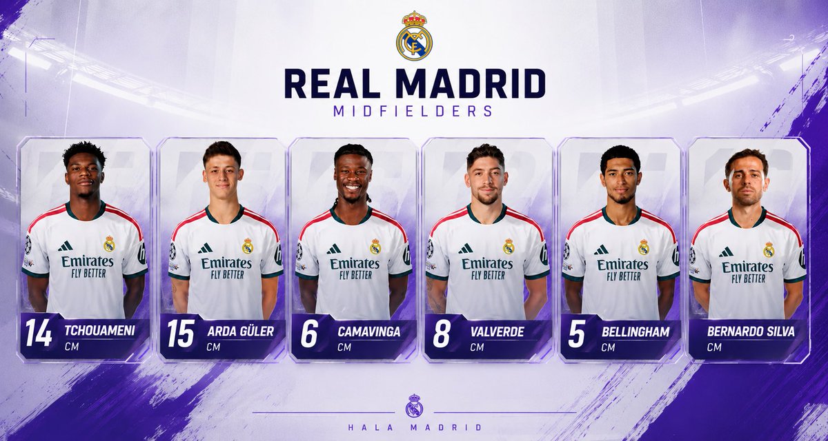 a7maad_mas's tweet photo. خط وسط ريال مدريد الموسم القادم .. 

لا تعاقدات جديدة الا بحال خروج لاعبين ولا يوجد عروض لاي لاعب ✅ https://t.co/ngyhNNW2Pp