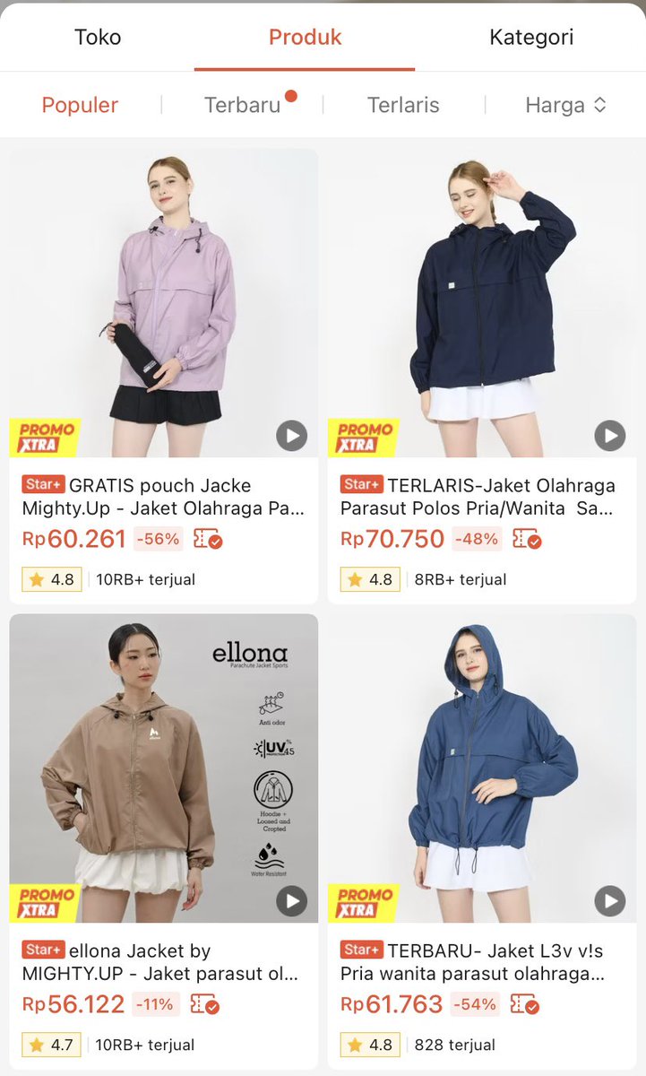 kyeovnyy's tweet photo. guys... baru nemu jaket olahraga under 75K yang kualitasnya di luar ekspektasi 😭☝🏻 https://t.co/y2LFNxYliF