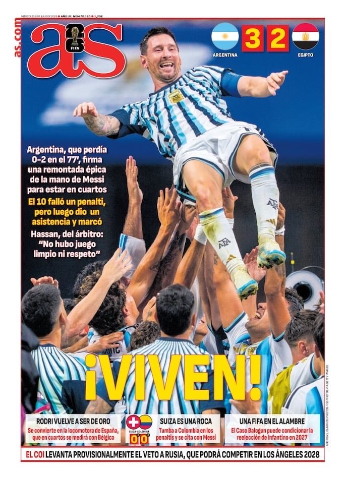 EFEdeportes's tweet photo. 📰 ¡Buenos días! Estas son las portadas de la prensa deportiva española de hoy, 8 de julio. #FelizMiércoles https://t.co/2QYqHfP9Zz