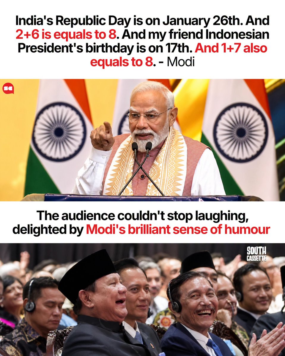 asthathinks's tweet photo. Narendra Modi's sense of humor is amazing literary nobody can match the Aura 💀  #modi #indonesia https://t.co/GbrfM1gWIe