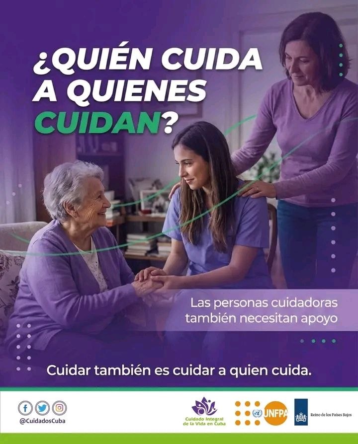 MTSS_CUBA's tweet photo. Quién cuida a quienes cuidan?
Las personas cuidadoras también necesitan apoyo.
Cuidar también es cuidar a quien cuida.
#CuidadosCuba #MtssCuba https://t.co/mqXbC2WZzv