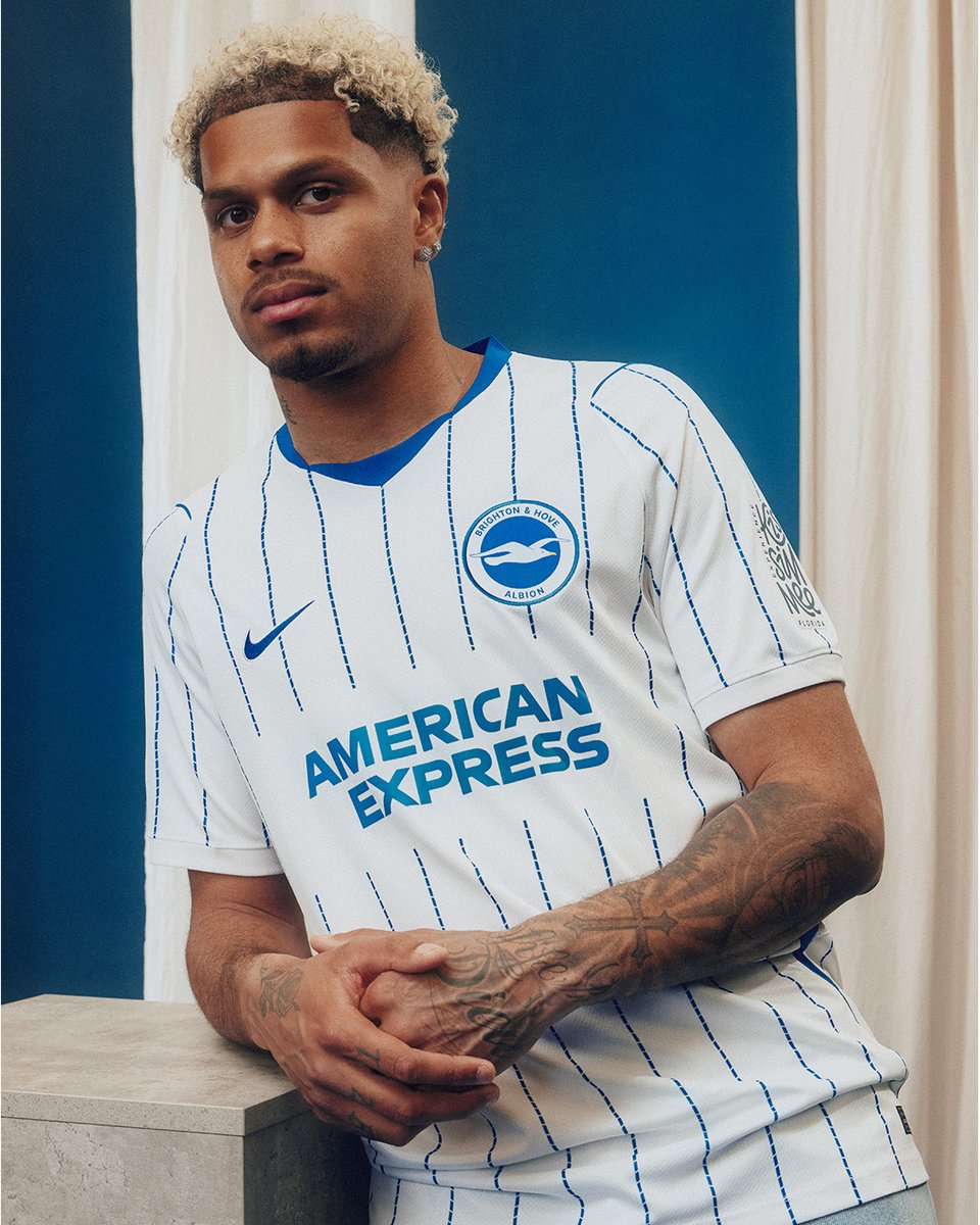 OfficialBHAFC's tweet photo. We're delighted to unveil our new @NikeFootball home &amp; away kits, available online now! 😍