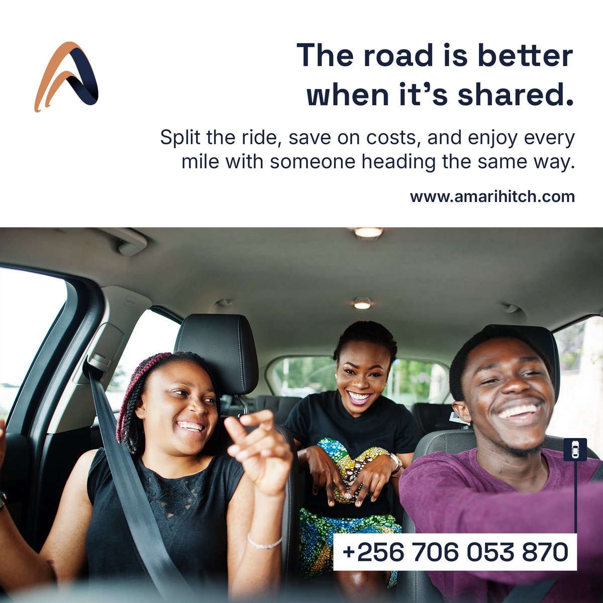 AmariHitch's tweet photo. Why travel alone when someone's already going your way? Find your seat: https://t.co/6kpAbiccT6 #GoingYourWay #RideShare #ExploreUganda #TravelUganda https://t.co/IwB6ZsTr28
