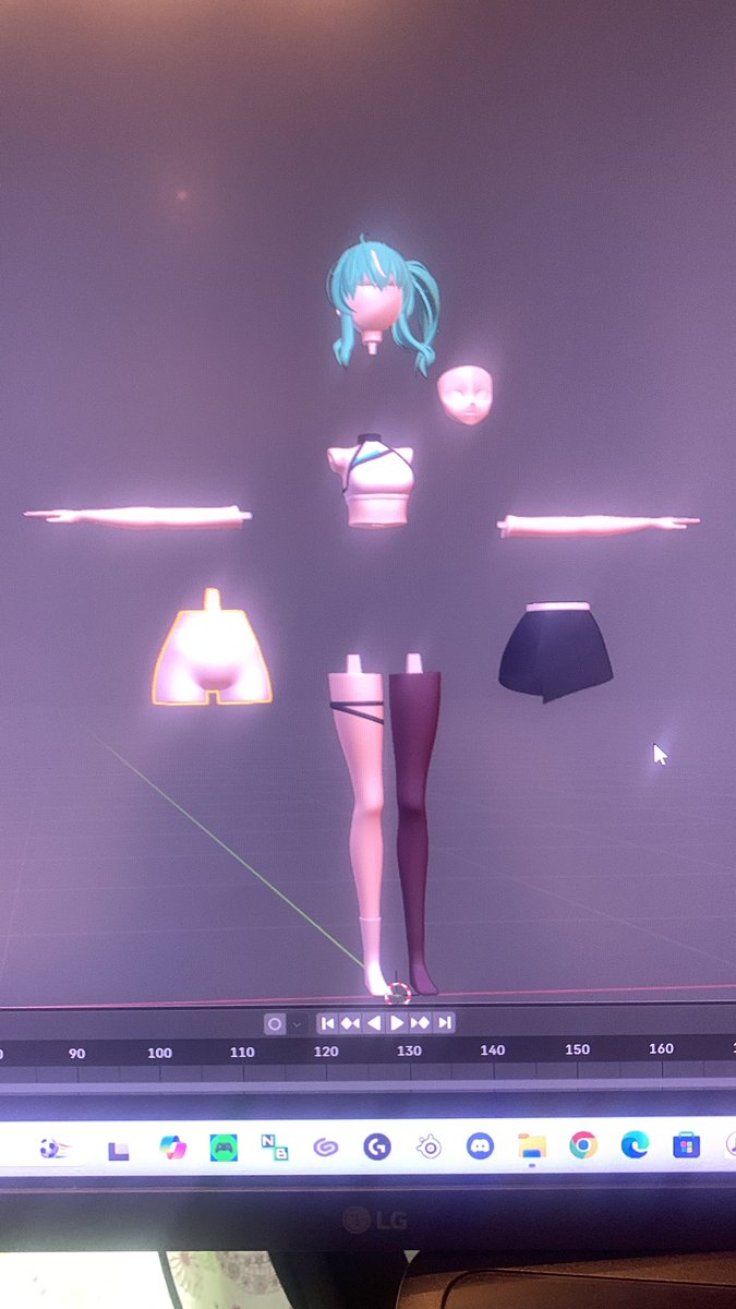 GameParadisebot's tweet photo. 画面直撮り(pcにxないので）
やっと完成、印刷してみる
#フィギュア制作　#blender https://t.co/RXRatBblNE