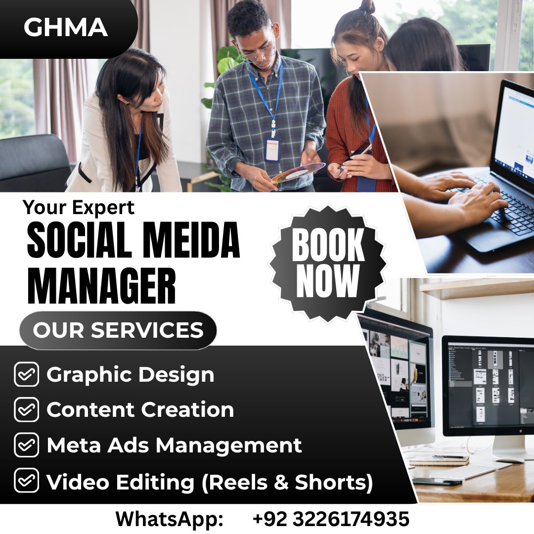 smmbysaad's tweet photo. Grow Your Business with Expert Social Media Management!
WhatsApp: +92 322 6174935
#SocialMediaManager #SocialMediaMarketing #DigitalMarketing #MetaAds #FacebookAds #InstagramMarketing #ContentCreation #GraphicDesign #VideoEditing #ReelsEditing #LeadGeneration #BrandGrowth https://t.co/jVzhf9HWh6