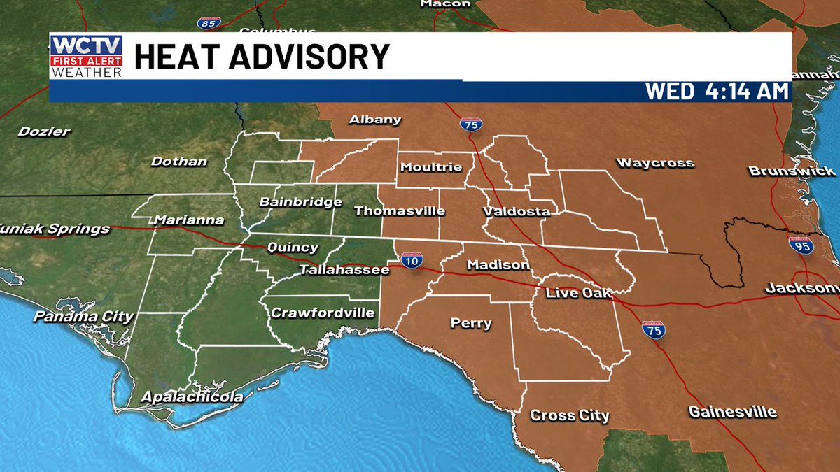 robnucatola's tweet photo. Heat Advisories are back for at least the E half of the area today. Even if you are not in the advisory, it's still going to be dangerously hot and humid this afternoon. #HOTandHUMID #thinkCOOLthoughts https://t.co/r9lS0OUk2c