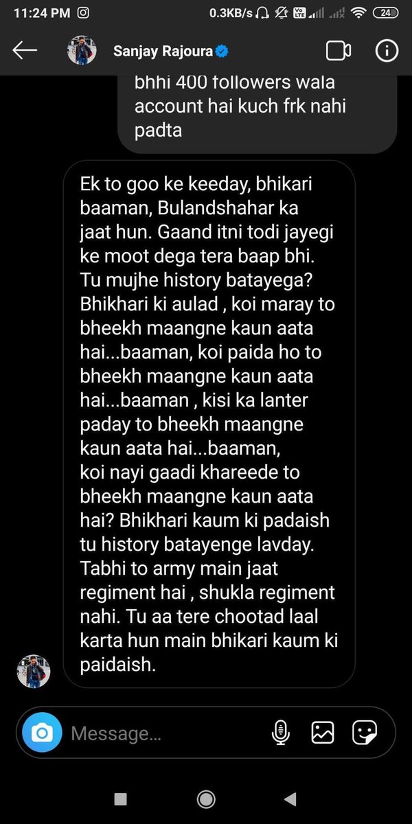 VijayGajeraO's tweet photo. @abhijeet_dipke Meanwhile, Marxist Sanjay in someone's DM! https://t.co/GinpCSqcyA