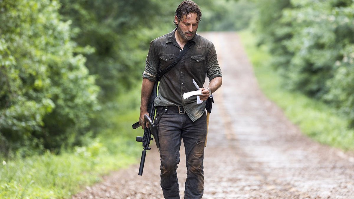 The_Big_Chifa_'s tweet photo. Andrew Lincoln as Rick Grimes in twd, they didn't miss with that. https://t.co/q2GNFdg4lp