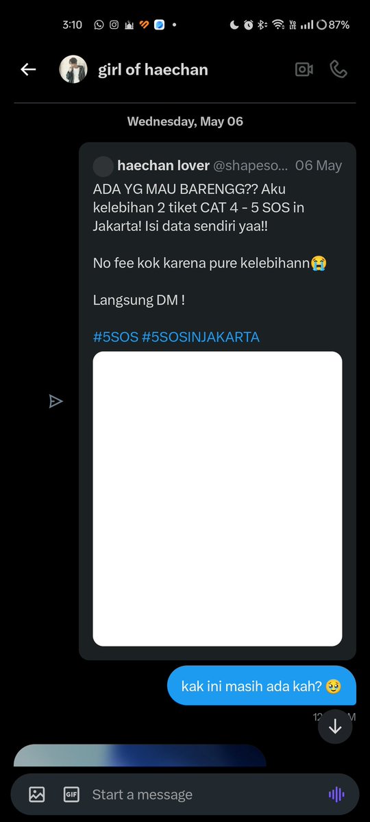 mnyongje's tweet photo. @1101bnd @butterbayjaeeb mjb kaak tp kayaknya yg make ktp itu banyak deh. soalnya aku waktu itu pernah dm ke akun lain jg yg wts tiket 5sos dan dia ngirim ktp itu 🫢 https://t.co/4Bvx0cMtJj