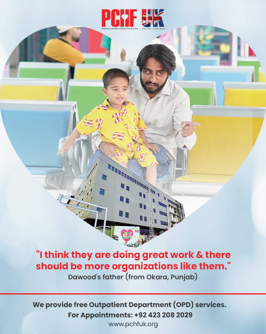 pchfukofficial's tweet photo. Our flagship project, Pakistan’s first dedicated Children’s Heart Hospital &amp; Research Institute, provides free #OPD services. Appointments: +924232082029. Together, let’s stand #UnitedForSavingYoungHeartBeats.
#PCHFUK #CHD
#Donate: https://t.co/MQRvbqbKHP
@captainmisbahpk https://t.co/SjadlRG630