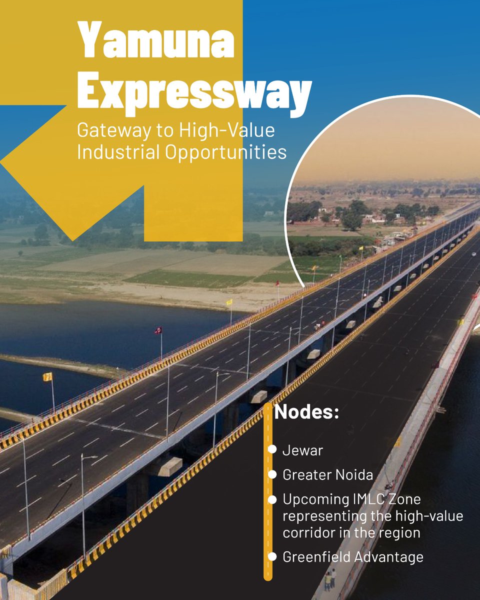 _InvestUP's tweet photo. The future of industrial growth begins with connected infrastructure, strategic planning and limitless opportunities. Uttar Pradesh is creating a network of integrated manufacturing and logistics clusters designed to support businesses with seamless connectivity, future-ready ecosystems, and investment-friendly environments. 

From established industrial corridors to emerging growth destinations, every location is built to accelerate innovation, manufacturing, and long-term success. Discover where infrastructure meets ambition and where the next chapter of industrial excellence takes shape.

#InvestUP #IndustrialGrowth #Manufacturing #Logistics #Infrastructure #EaseOfDoingBusiness #InvestmentDestination #FutureReady #BuildInUP #MakeInIndia #EconomicGrowth #IndustrialDevelopment #ThinkBigThinkUP