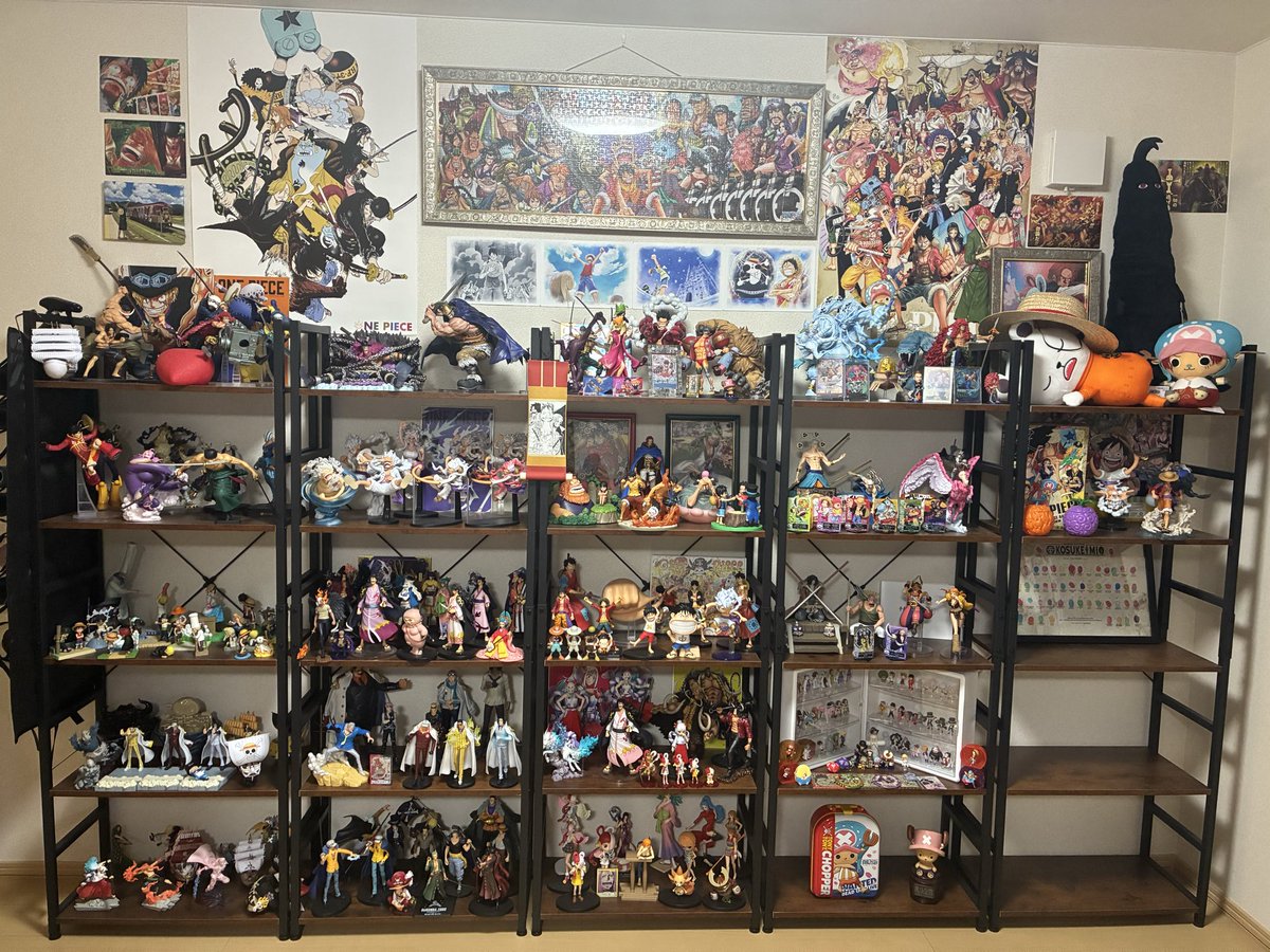 sun438880191's tweet photo. フィギュアぎゅうぎゅうにつめたら4段あいた！どんどん買います🥰 https://t.co/5a0sS4B42N